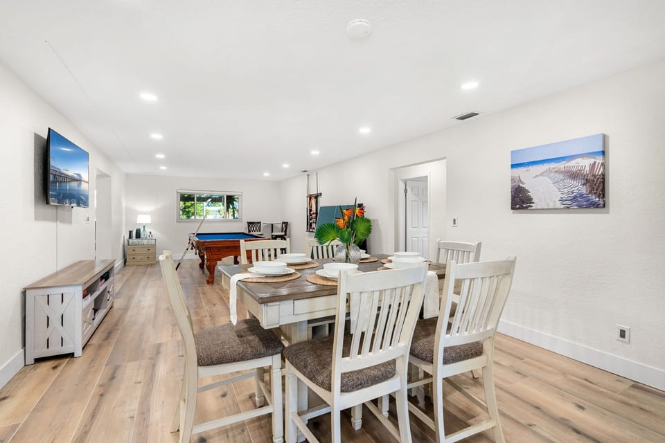 Gather and enjoy your favorite meals together! Dining table seats six