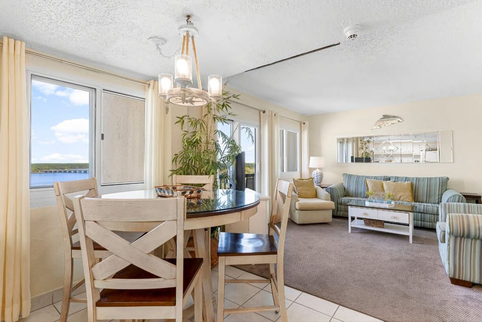 The great room allows for great conversation whether you are eating dinner or just hanging out in the living room.