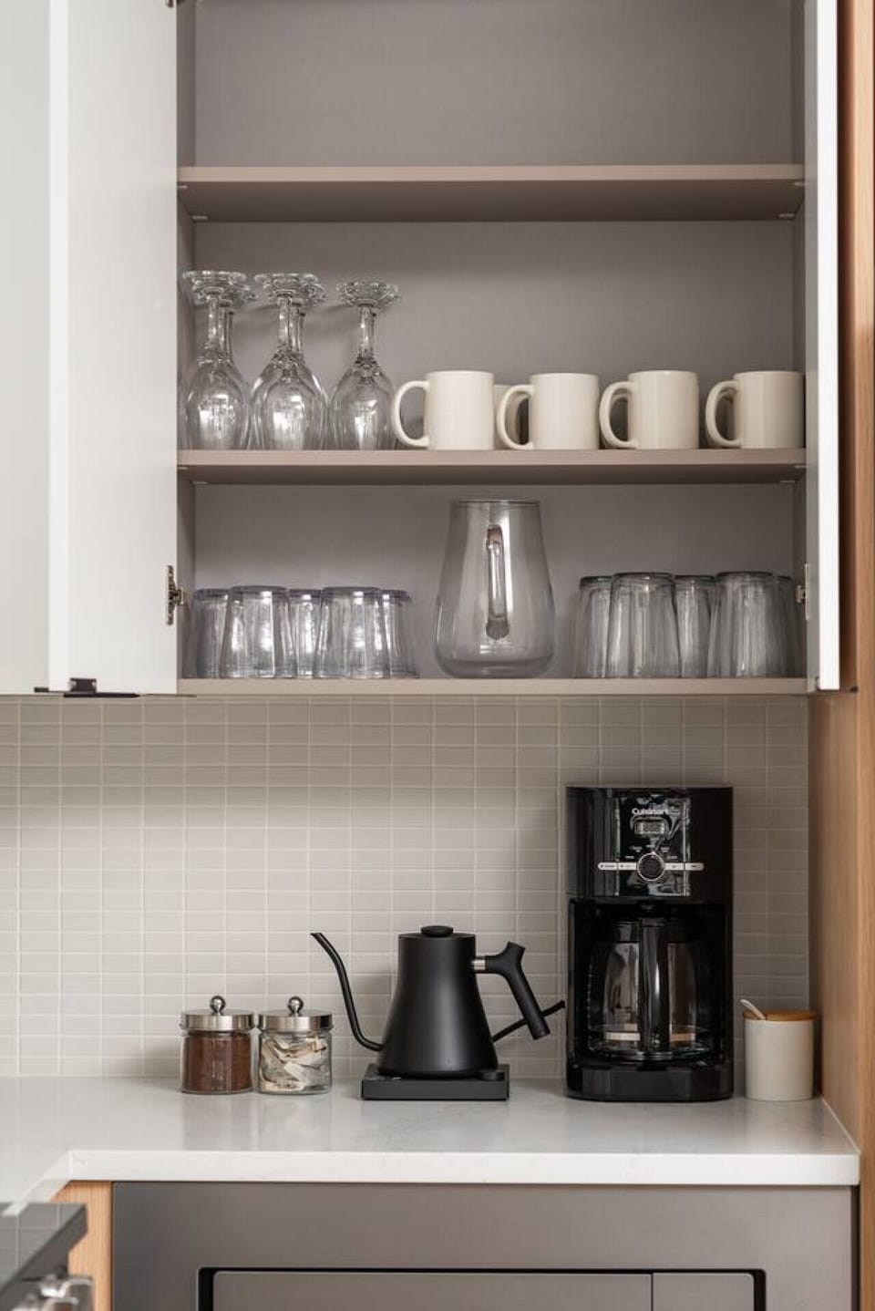 Fully equipped kitchen with 4 person seating, drip and Keurig coffee makers with coffee provided, and everything you`d need to make a home cooked meal