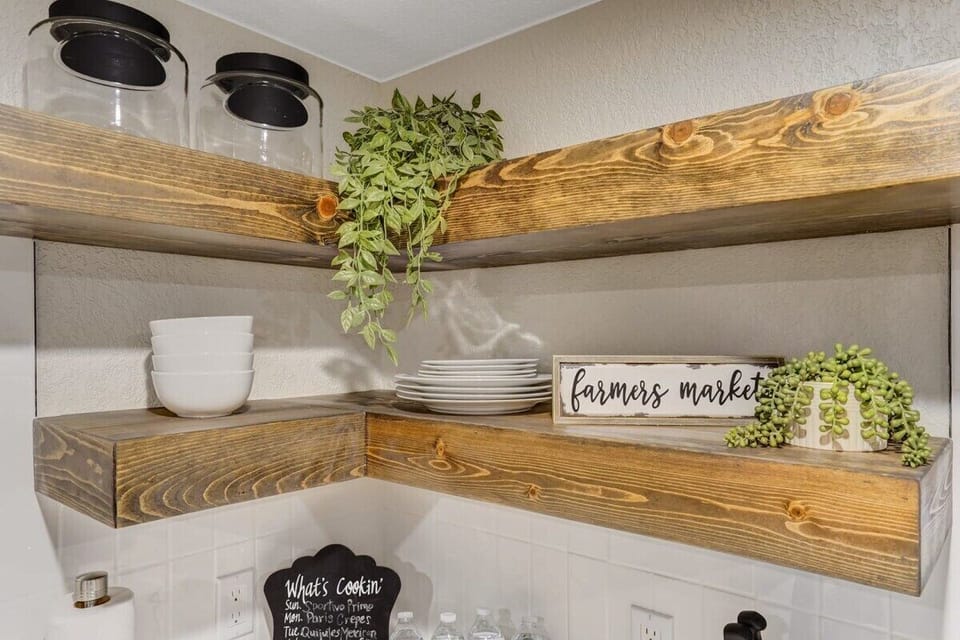 Wood accents that will surely add coziness during your stay
