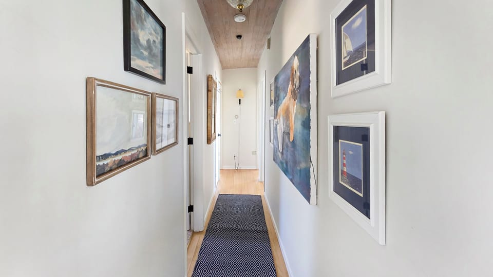 Hall leading from the living room