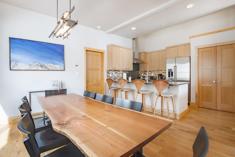 Live edge dining table for 8+