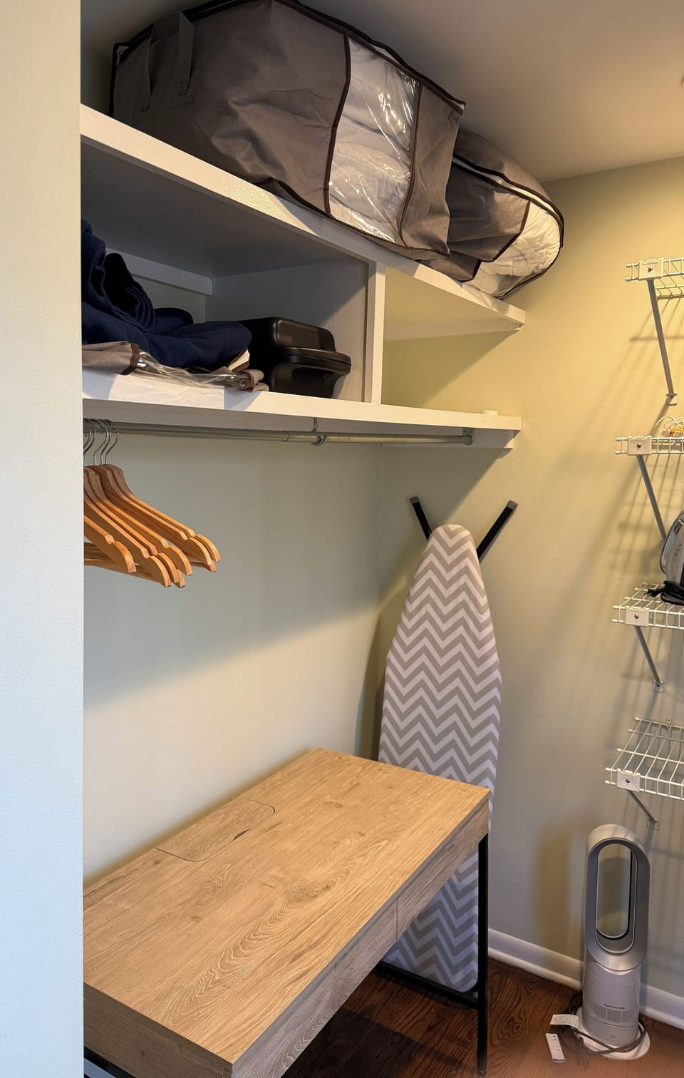 Spacious closet in the primary bedroom 