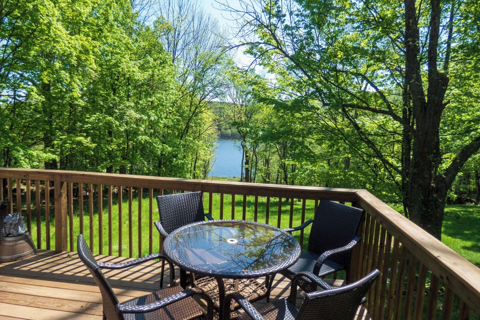 Ample space to enjoy the deck and grill.