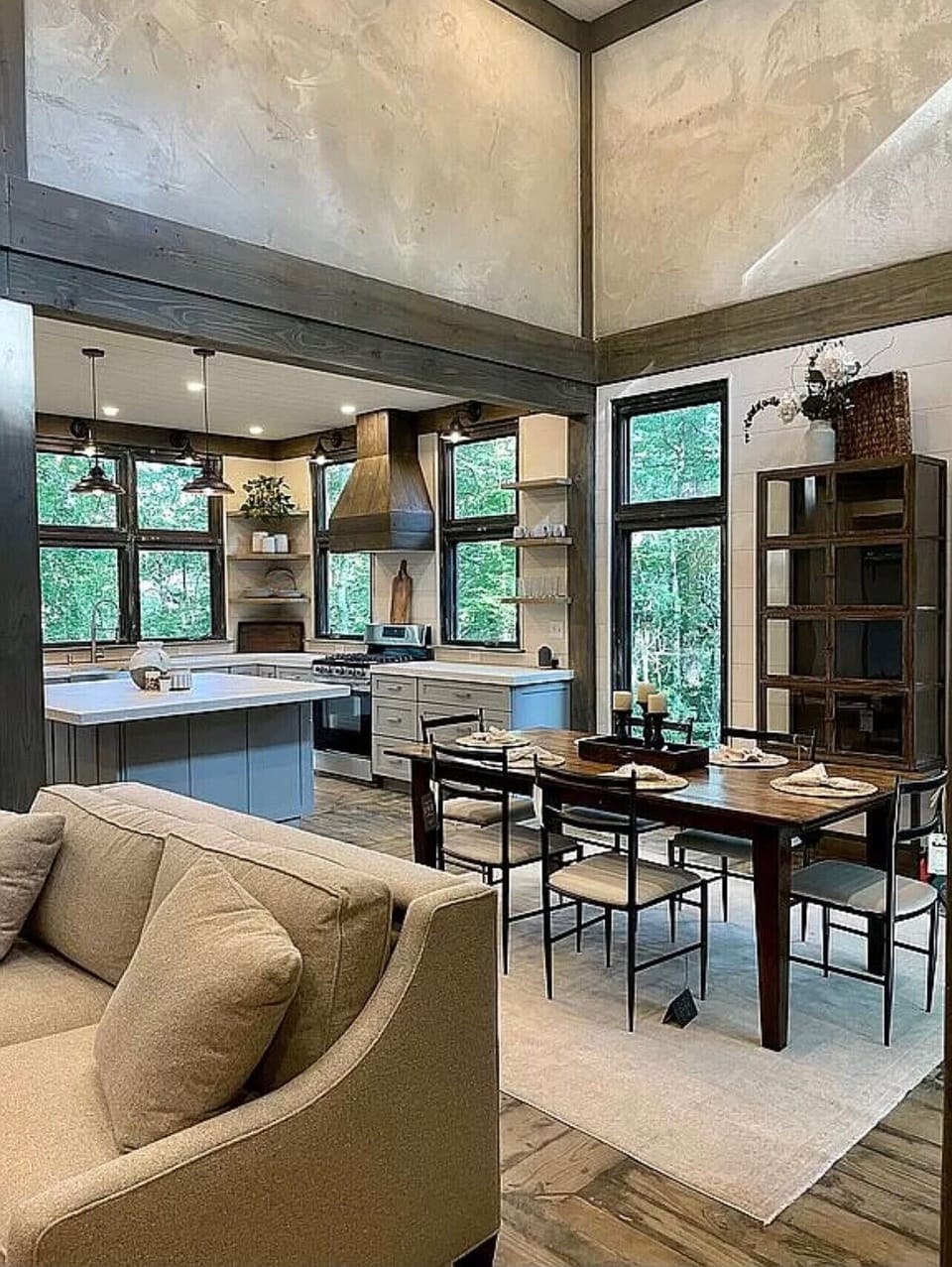 Main house kitchen and dining area