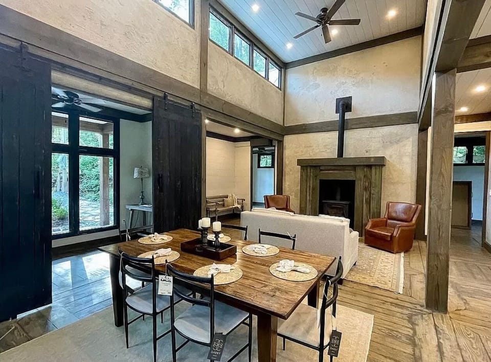 Main house living room and dining room