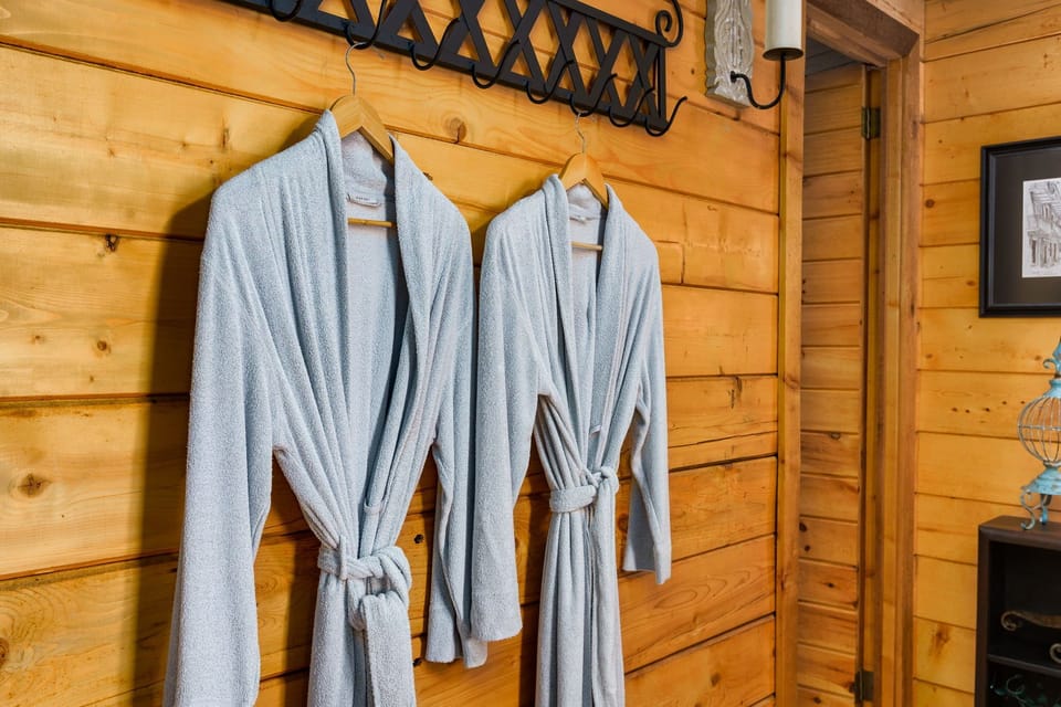 Robes in the main bedroom