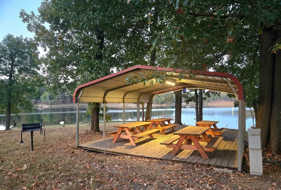 Seating area and another cooking area. Available for our property guests only. 