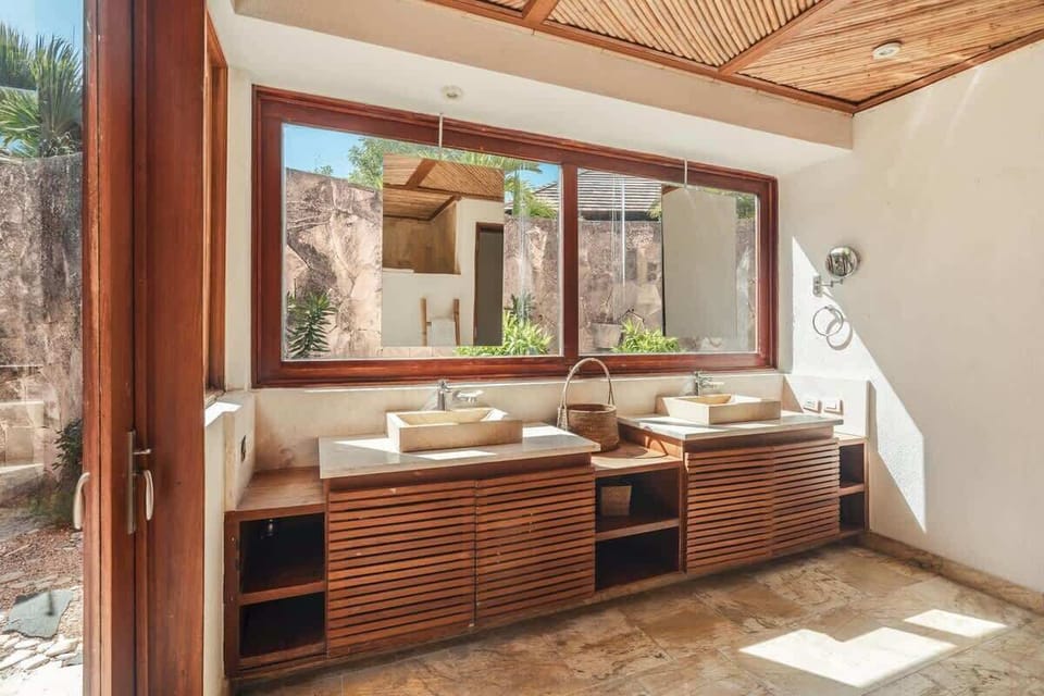 Full bathroom with refreshing shower!