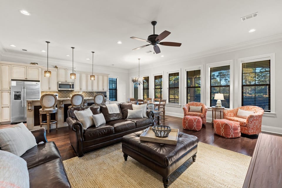First Floor Living Room - Kitchen - Dining Area