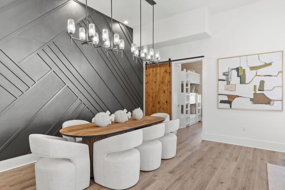 Formal dining area.