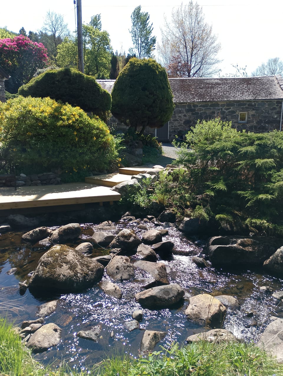 Riverside setting