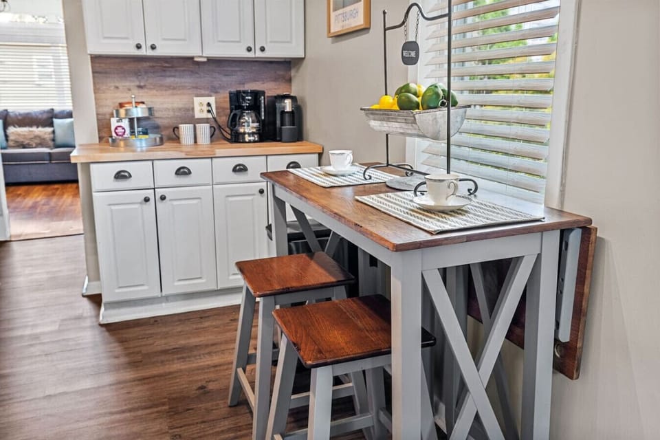 High chair seating in kitchen