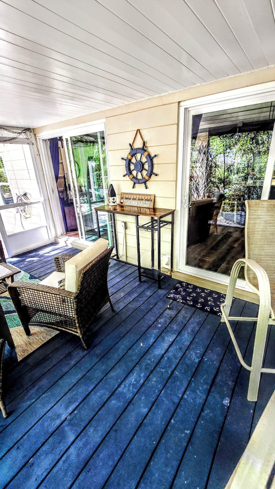 Porch area view into house