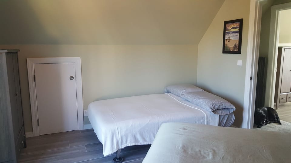 Pillows and linens for the Eurolounger are located in the hall armoire