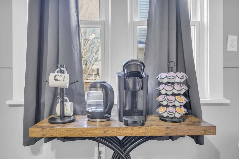 Coffee station setup ready for slow mornings & a fresh cup to start the day