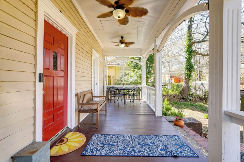 Decatur Vacation Rental | 3BR | 2BA | 1,850 Sq Ft | 11 Steps Required to Enter
