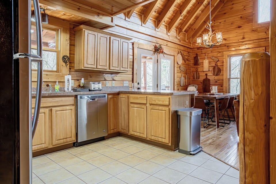 Seamlessly transition to the kitchen.