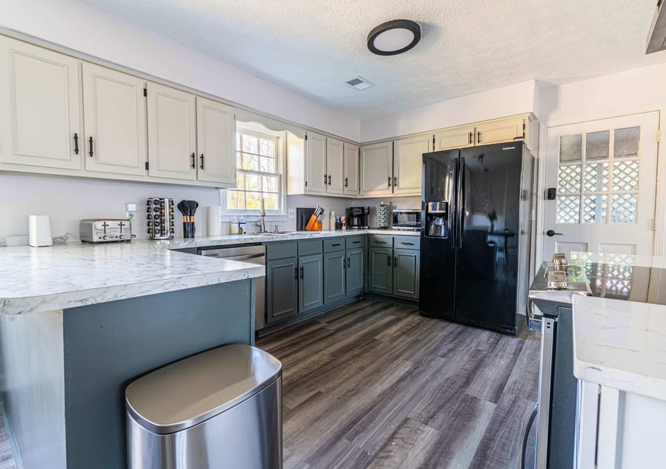 "Open concept kitchen and living space, perfect for gatherings."

