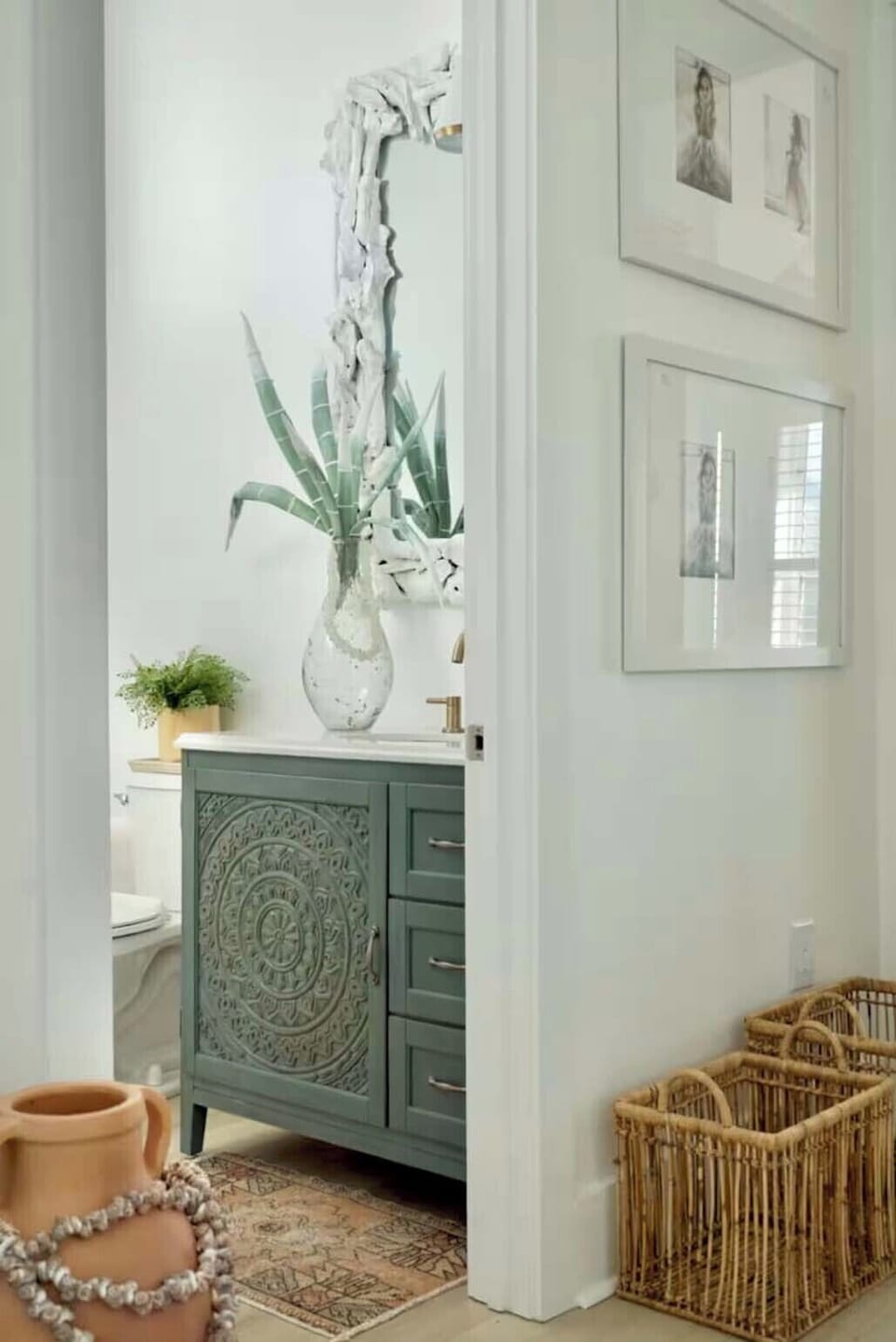 Main level half bathroom