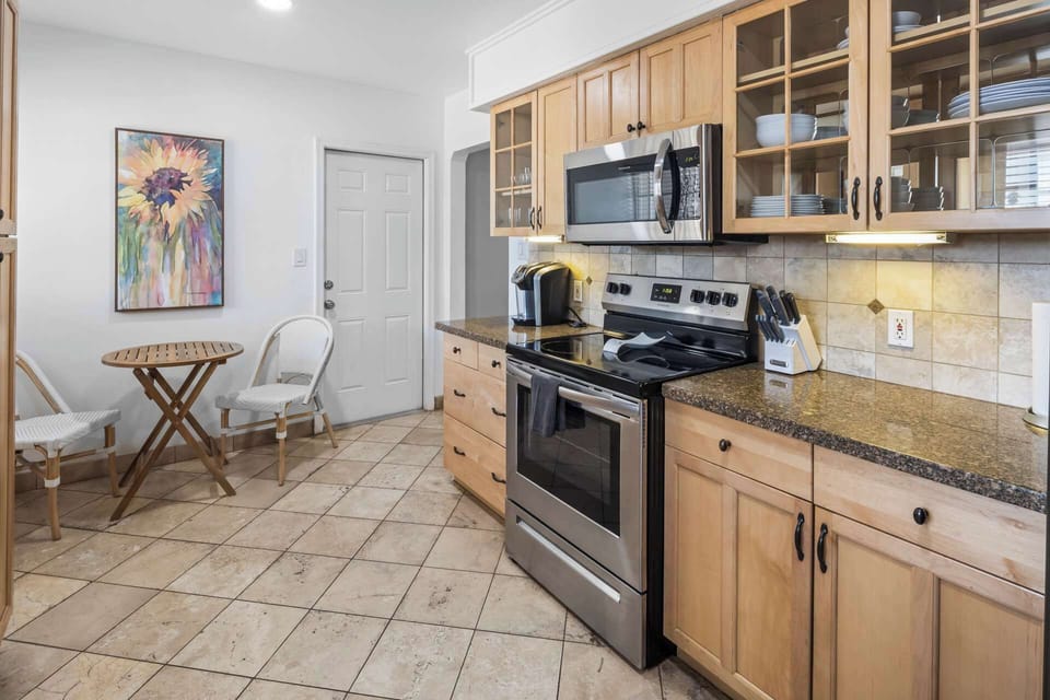 Another view of the kitchen area.