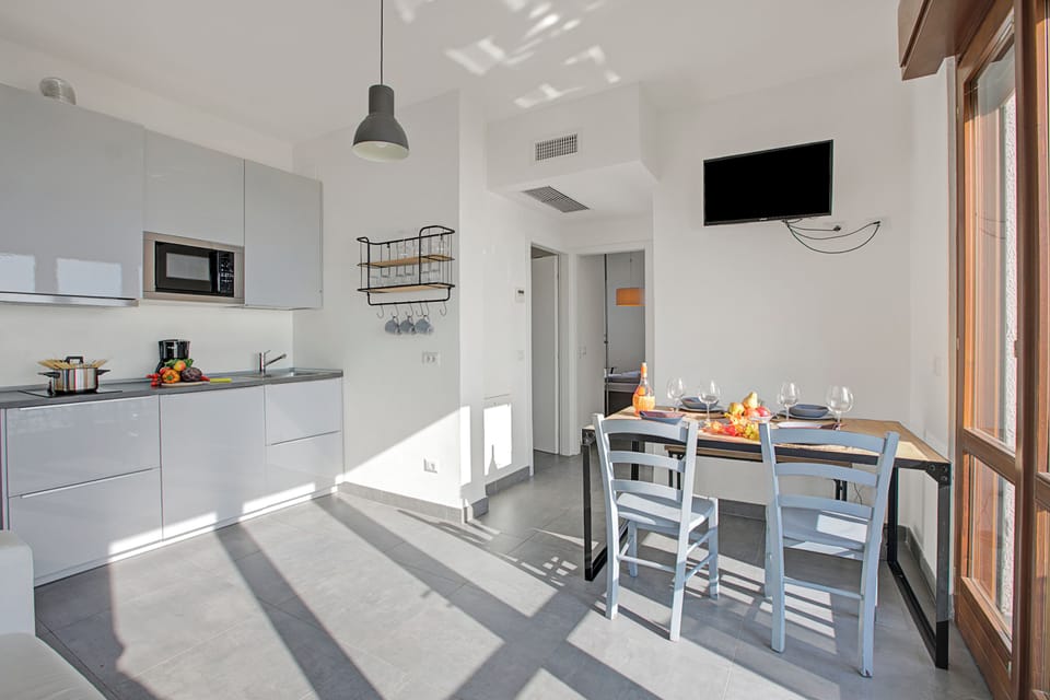 Kitchen and dining area