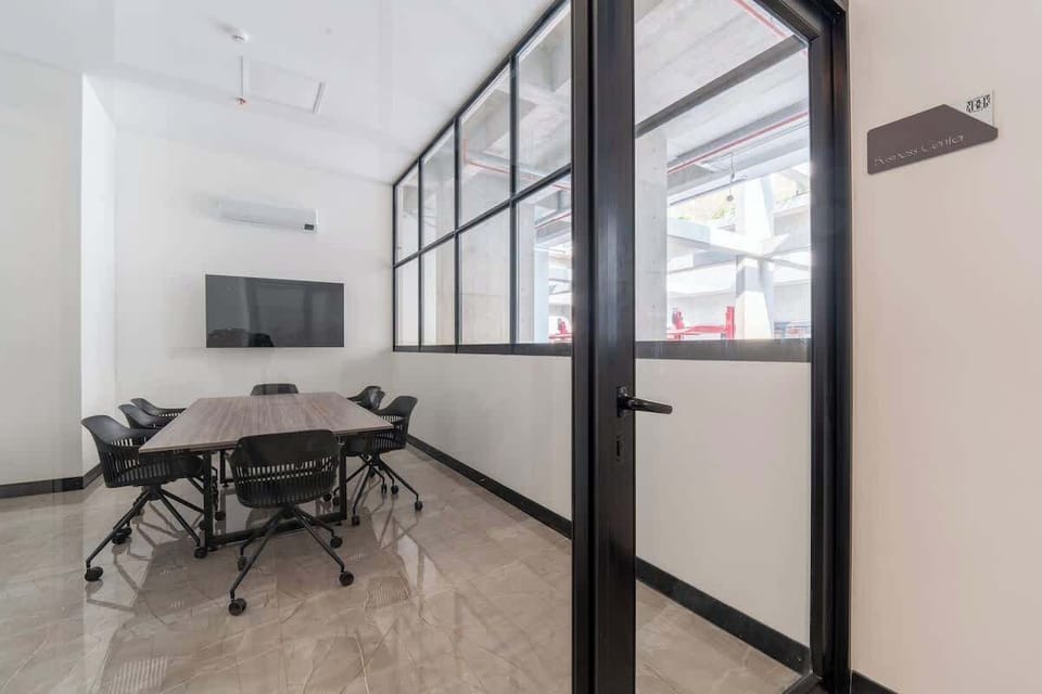 Office space behind the lobby that you are welcome to use. 