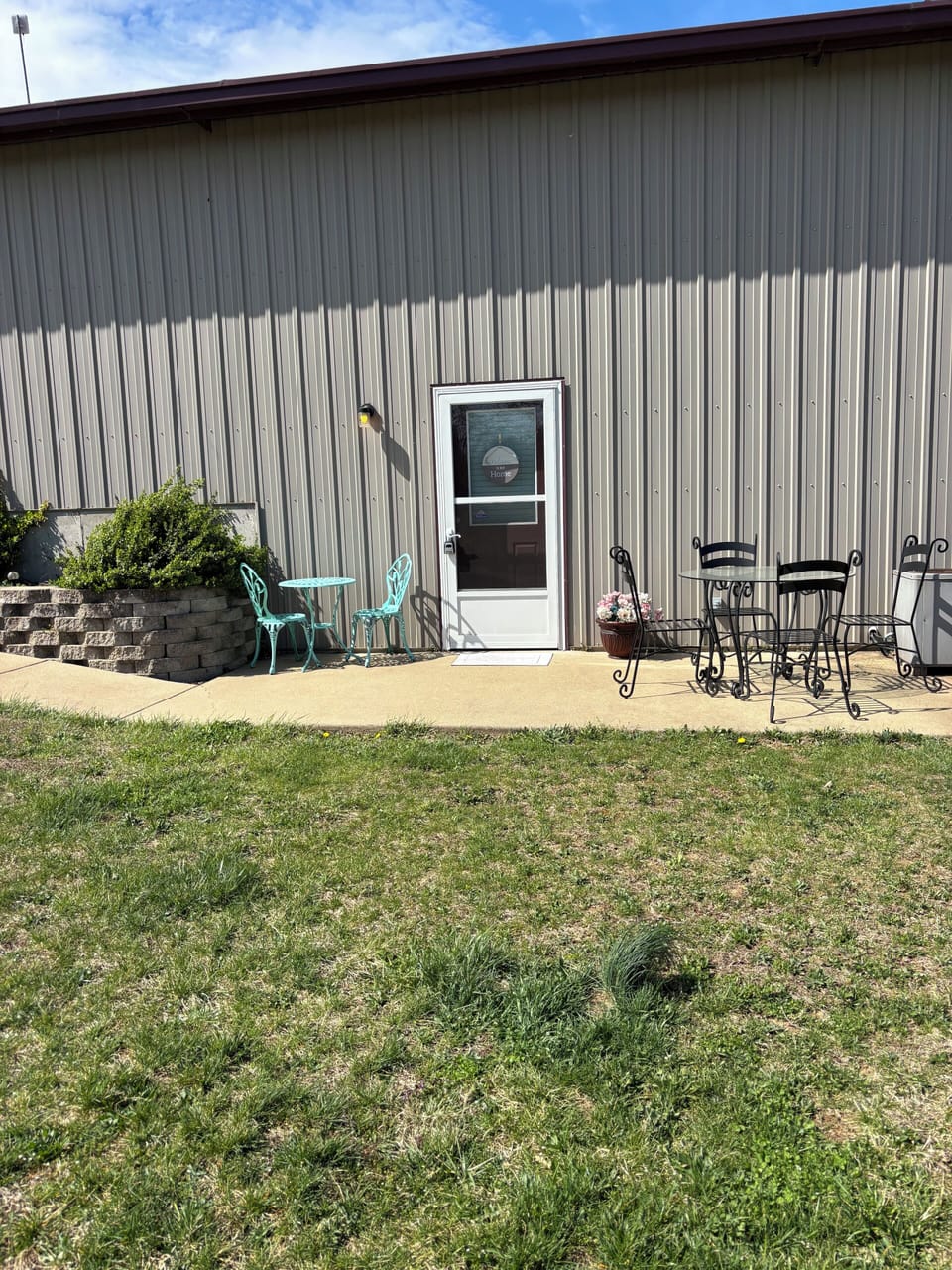 front door to barndominium