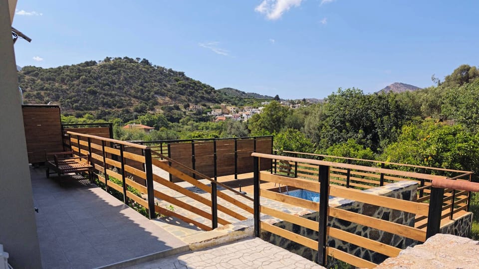 Side view of the pool