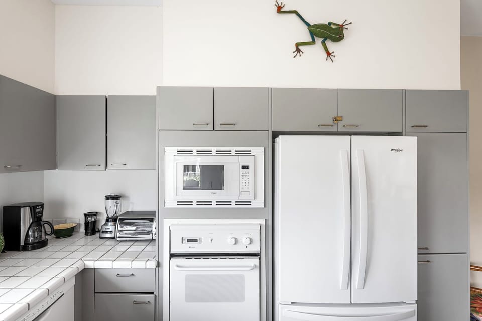 Full Kitchen with White Appliances