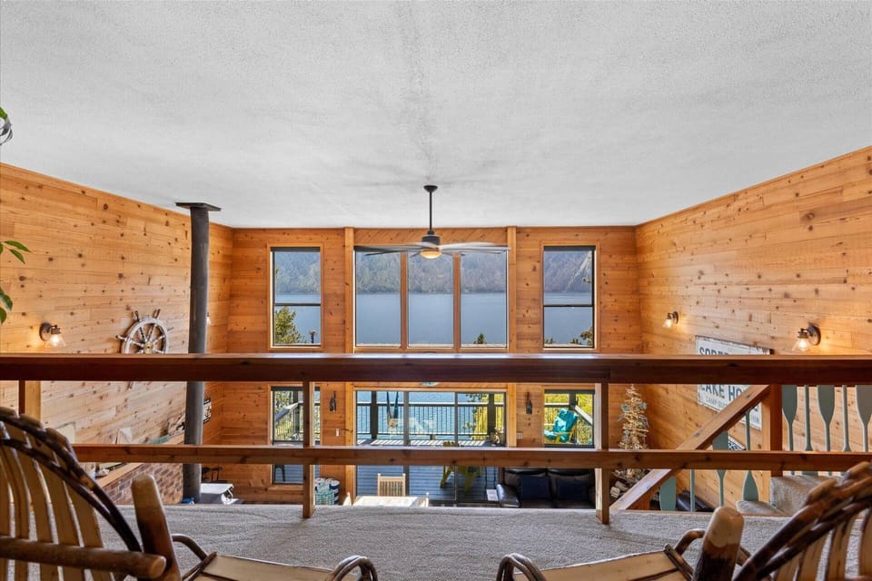 The loft view of Lake Pend Oreille