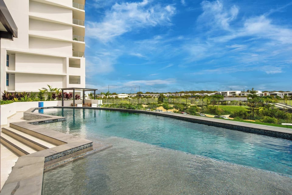 Shared Azzure complex pool perfect for cooling off after the beach