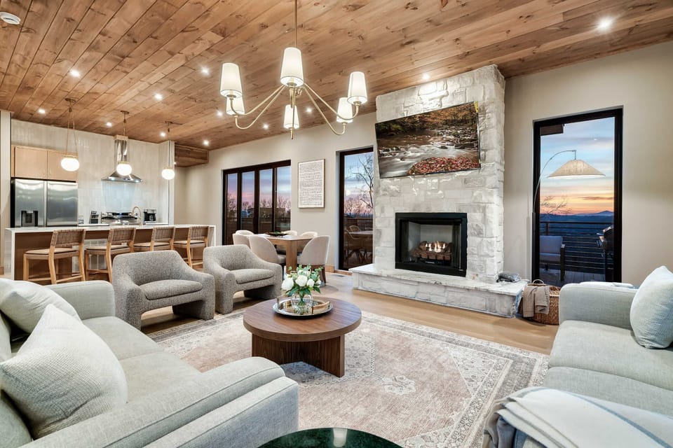 Whether you're curling up with a good book, sharing laughs with loved ones, or simply soaking in the serene atmosphere, this space is designed for comfort and connection.