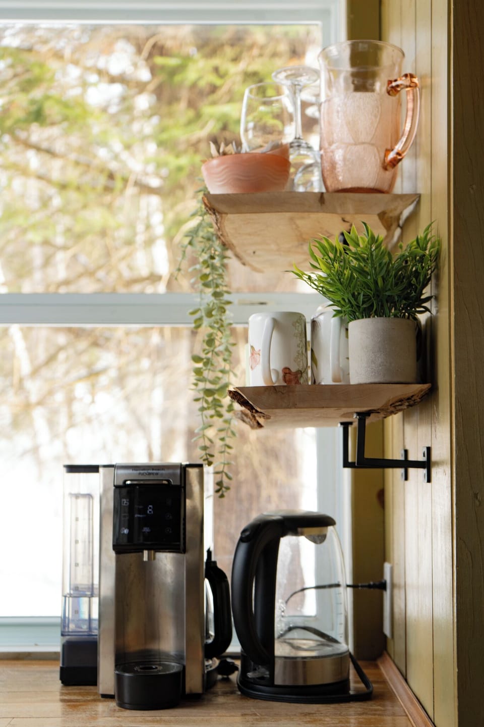 Coffee and Tea station.Nespresso machine available upon request.
