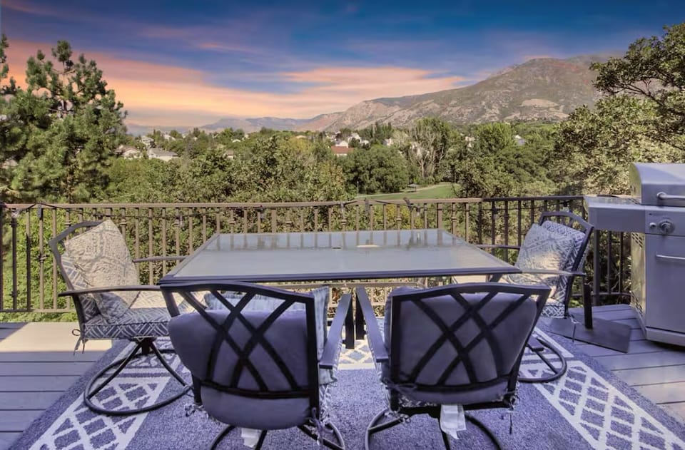 Sunset view from patio.