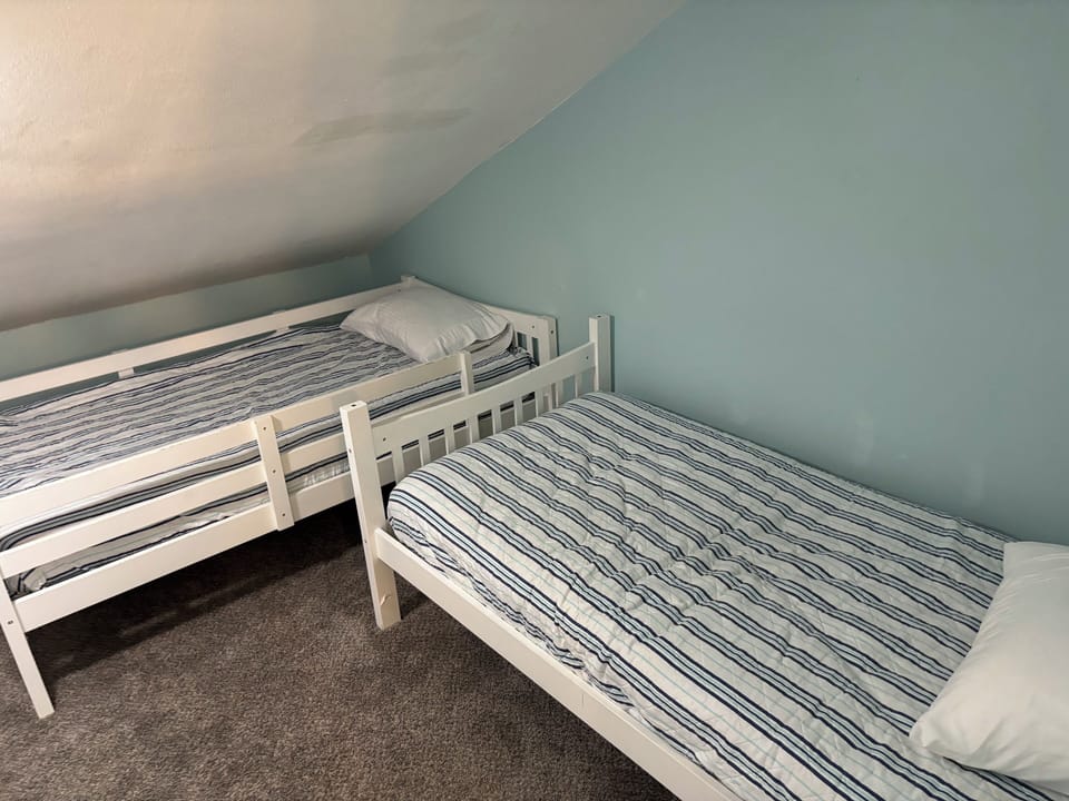 Twin bunks in bonus room. 