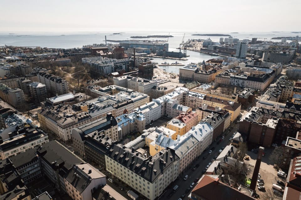 The apartment is located in the Kampi area of central Helsinki