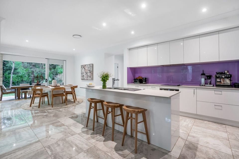 Integrated kitchen and dining area