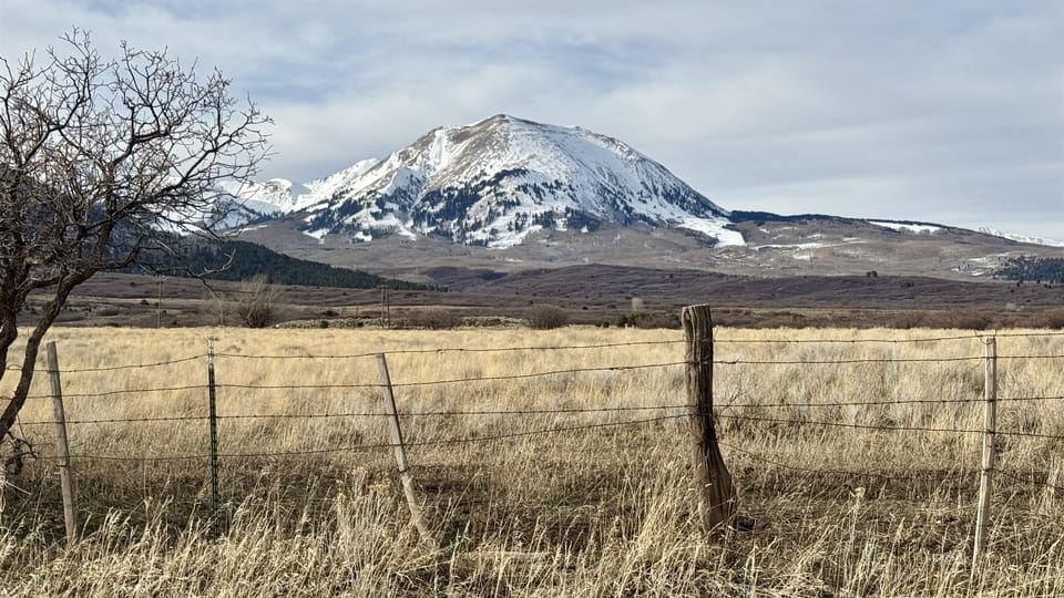 View of the La Sals from the House