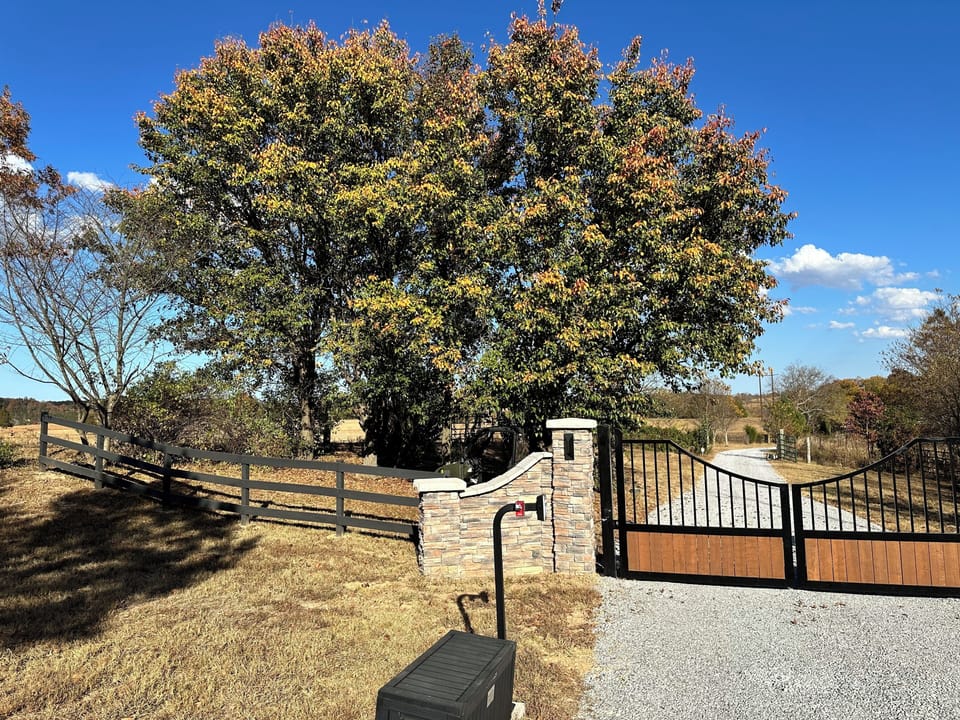 Keypad secured private gate. Property sits 1/4 mile down a gravel driveway.