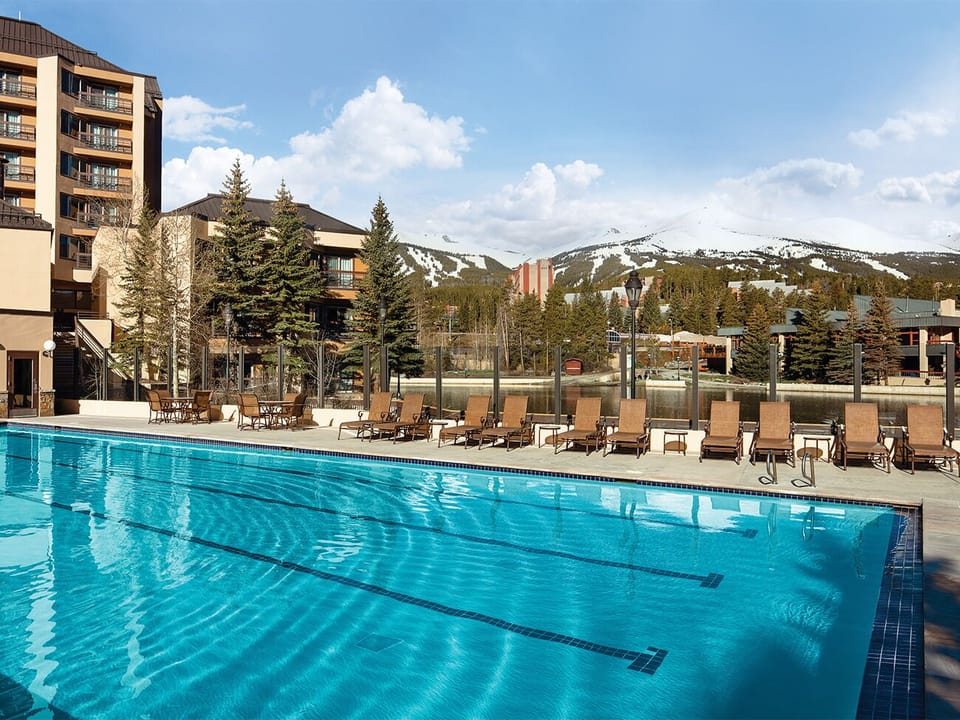Heated outdoor pool