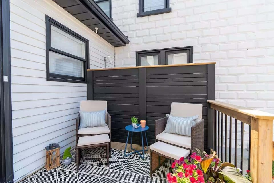 Enjoy your morning coffee or evening breeze —your peaceful retreat in the heart of Grand Bend.