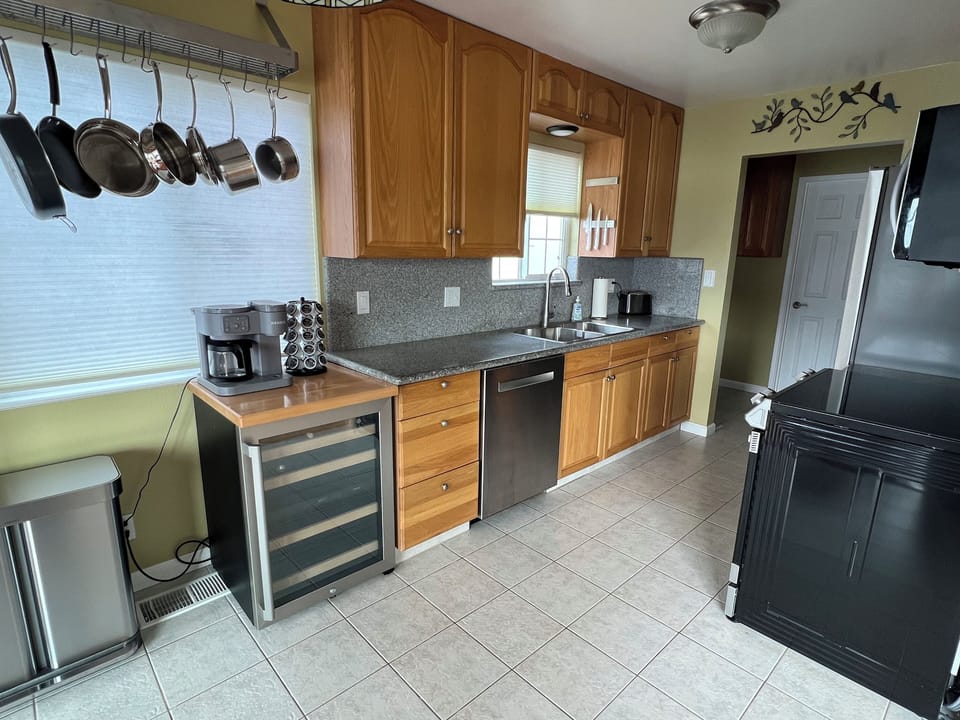 Fully stocked kitchen 