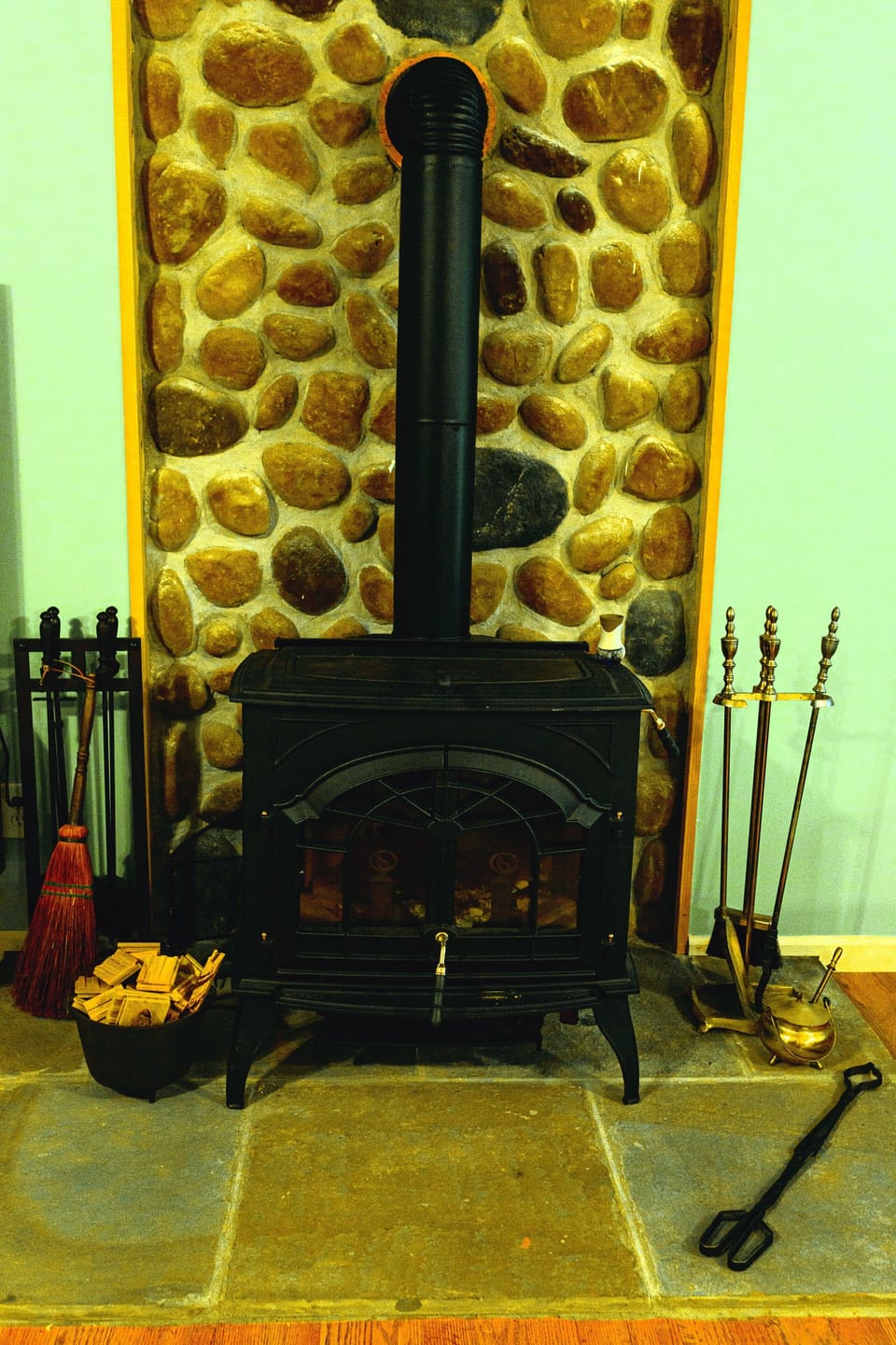Basement - wood stove 