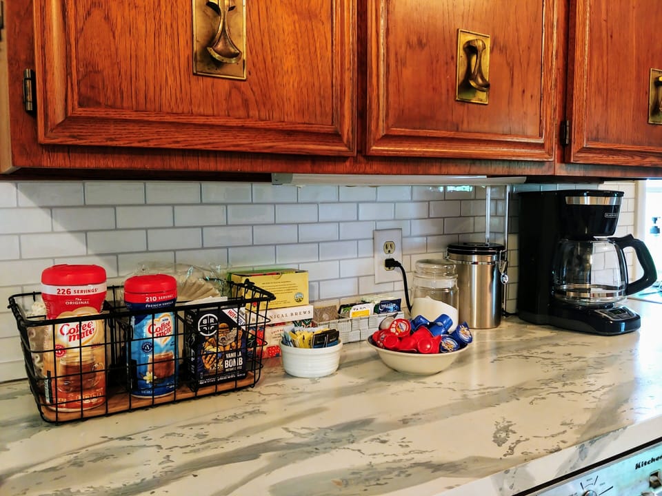 coffee and tea station