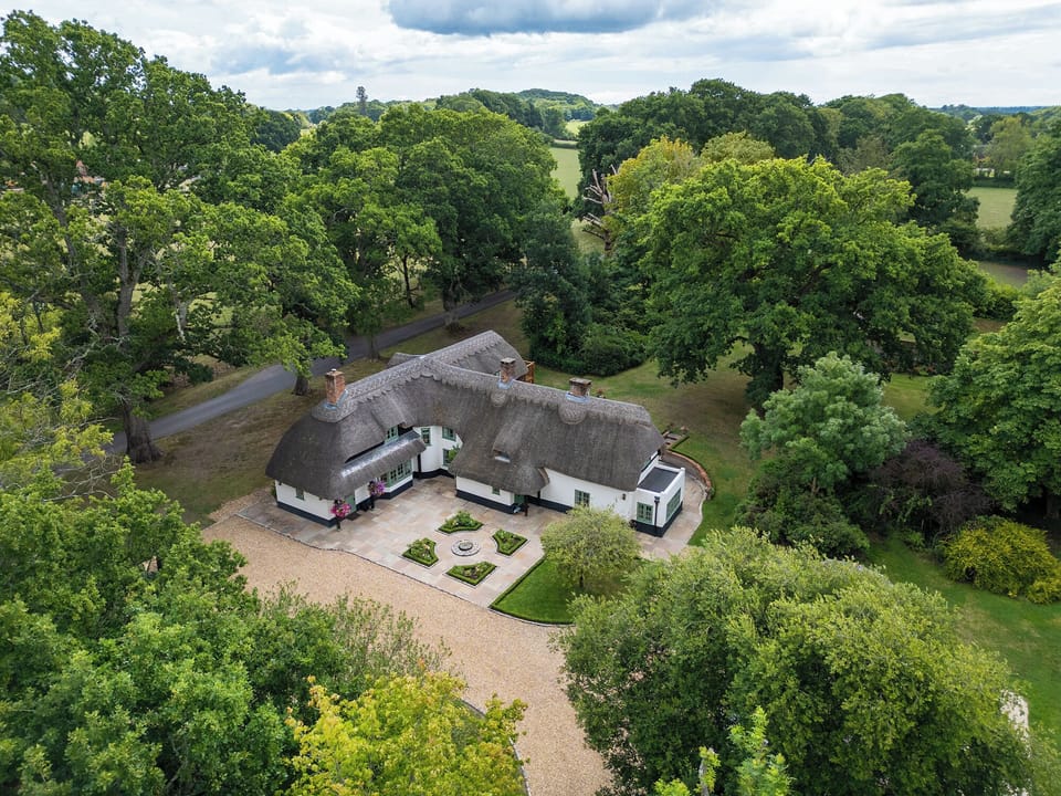 Arial view of Newlands Farm