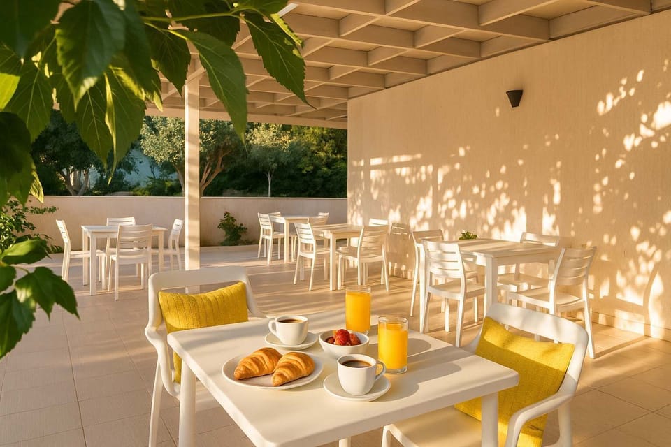 Seating area in the garden
