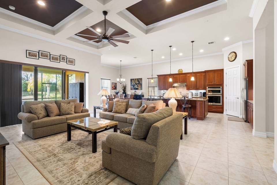 Full Living room with contemporary furnitures