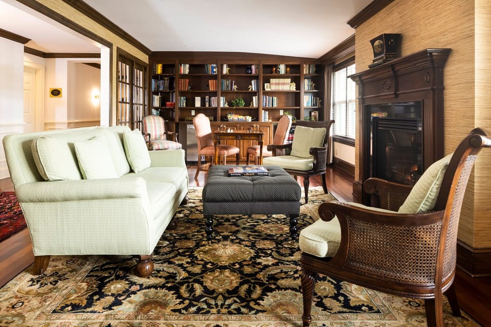 Classic style meets warm hospitality in this thoughtfully designed gathering space.