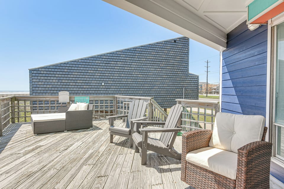 Deck | Gulf Views | Direct Beach Access | 2-Story Home on Stilts